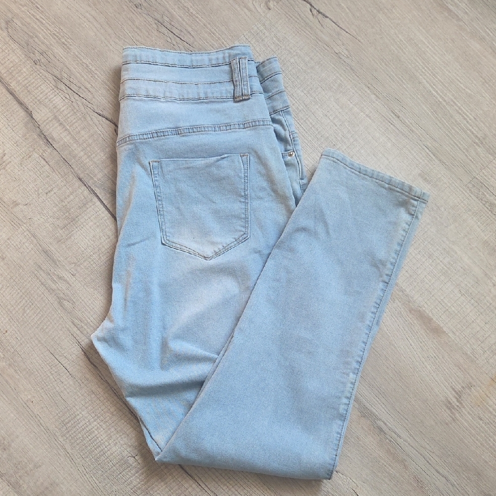 Blue Turtle Light Blue Skinny Women's Jeans Size 18